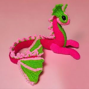 Handmade Crochet Baby Sea Dragon Stuffed Animal Toy
